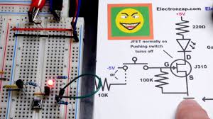 J310 N Channel Jfet Transistor Switch Demo Circuit Using Tle2426 Virtual Transistors Circuit Switch