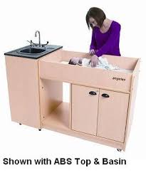 changing table with sink portable