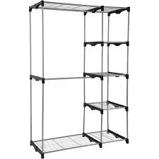 Wire closet hardware packs (72). Mainstays Wire Shelf Closet Organizer 2 Tier Easy To Assemble Black Closet Shelf Organization Storage Closet Organization Closet Shelves