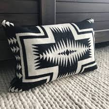 Black And White Couch Pillow Black And White Wool Pillow Cover Tribal Throw Pillow Geometric Home Decor Modern Boho Home By Riverhousemt On Ets Tribal Throw Pillows Wool Pillows Pillows