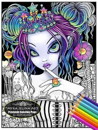 Sweet Tooth Grayscale Digital Download Coloring Page Etsy Fairy Art Art Fairy Artwork