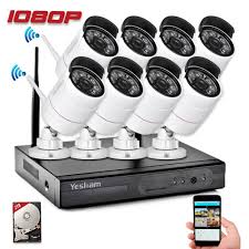 Yeskam Outdoor Wireless Home Security Camera System 1080p 8 Channel And 8 N Wireless Security Camera System Security Camera System Home Security Camera Systems