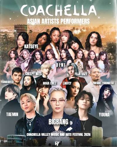 Artistas asiáticos Coachella 2026! ¡Aquí están algunos de los artistas asiáticos que esperamos ver el próximo año! 🔥 #coachella #coachellavalley #Coachella2026 #BiniCoachella