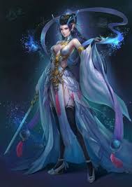 Artstation Dragon Girl Shuxian Zhang Fantasy Art Women Fantasy Art Warrior Fantasy Girl