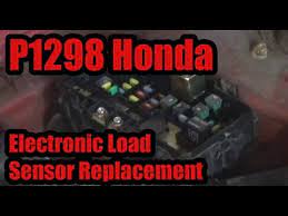 Any help will b appreciated. P1298 Replacing An Electronic Load Sensor Honda Youtube
