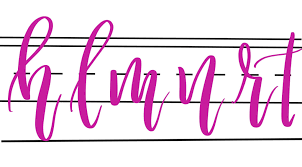 An ascender is a vertical stroke found on lowercase letters that . Basic Bounce Lettering Amy Latta Creations