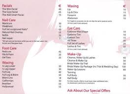 Salon Price List Beauty Salon Price List Salon Price List Price List Template