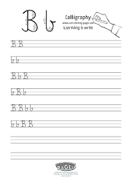 What is a calligraphy script? Calligraphy For Kids Letter B Teaching Resources