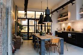 Industrial kitchen & dining room tables : 17 Great Dining Room Design Ideas For A Warm Industrial Look