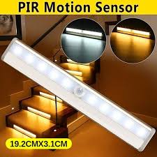 Shop with afterpay on eligible items. Battery Powered Led Strip Lights Wireless Pir Motion Sensor Wardrobe Stair Lamp