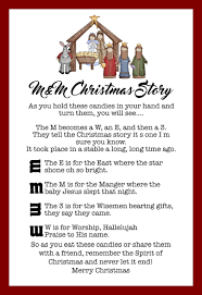 The first poem is brought to you from leilani and emily at justatouchofcrazy.com. M M Christmas Story