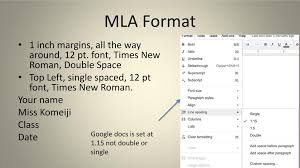 You can also reset to. Mla Format 1 Inch Margins All The Way Around 12 Pt Font Times New Roman Double Space Top Left Single Spaced 12 Pt Font Times New Roman Your Name Ppt Download