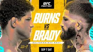 UFC Fight Night Gilbert Burns vs. Sean Brady Preview
