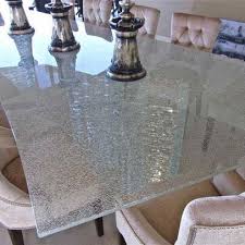 Shattered Glass Table Top Design Ideas Pictures Remodel And Decor Glass Dining Room Table Glass Dining Table Glass Table