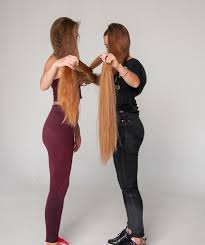Teenage girl with extremely long hair. Photo Set Two Women With Extremely Long Hair Photosh Realrapunzels