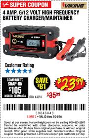 Black And Decker 12 Volt Battery Charger And Maintainer Viking 4 Amp Fully Automatic Microprocessor Controlled Battery Charger Maintainer For 23 99 In 2020 Battery Charger Car Battery Charger Charger