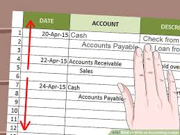 How To Write An Accounting Ledger With Pictures Wikihow