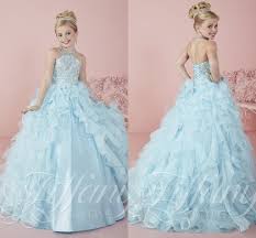 2016 Ice Blue Girls Pageant Dresses For Little Kids First Communion Debutante Misses Forma Little Girl Pageant Dresses Pagent Dresses Tween Dresses For Dances