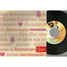 Bon Anniversaire Ep Publicitaire De Charles Aznavour Ep Chez Rockinronnie Ref 119551297