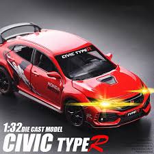 Available on 2021 civic type r type r. 1 32 Honda Civic Type R Limited Edition Spielzeug Auto Metall Spielzeug Giesst Druck Spielzeug Fahrzeuge Auto Modell Hohe Simulation Auto Spielzeug Fur Junge Diecasts Toy Vehicles Aliexpress