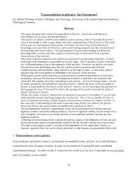 If you were at a concert where the rock star jumped into the audience, the concert (and audience) may have achieved a state of. Pdf Transcendence In Physics An Oxymoron