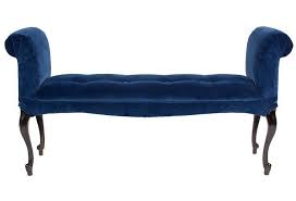 Velvet End Of Bedroom Bench Royal Blue Velvet Scroll Arm Bench New Bedroom Suite Blue Bench Velvet Bedroom Blue Velvet