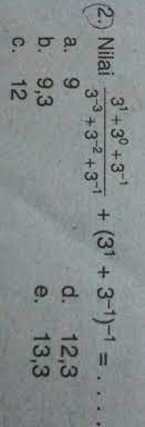 Cukup mendekati, dan dalam aplikasi praktis seringkali sudah memadai. Nilai 3 Pangkat 1 3 Pangkat 0 3 Pangkat 1 Per 3 Pangkat 3 3 Pangkat 2 3 Pangkat 1 Brainly Co Id