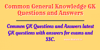 Fully solved examples with detailed answer description, explanation are given and it would be easy to understand. Common General Knowledge Gk Questions And Answers Pdf