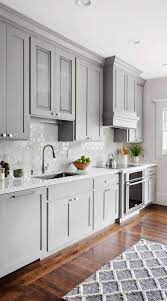 The tiles are thin and light, they can be installed in minutes over a clean and sleek surface without thankfully that was for above the cabinets and less noticeable. 44 Gray Kitchen Cabinets Dark Or Heavy Dark Light Modern