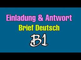 Ein bis drei sätze sollten es mindestens sein, um der karte eine. Einladung Zur Hochzeit Antwort Auf Die Einladung Brief Deutsch B1 Youtube Brief Deutsch Einladungen Hochzeit Brief