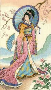 Another recently finished cross stitch. Geisha Cross Stitch