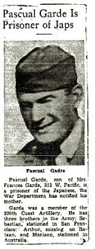 Pvt Pascual Garde (1914-1944)