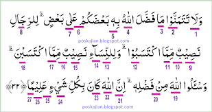 Dampaknya, pahala yang didapat menjadi lebih maksimal. Hukum Tajwid Surat An Nisa Ayat 32 Lengkap Dengan