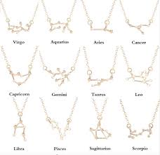 Gold Zodiac Necklace Silver Personalised Necklace Bridesmaid Etsy Astrology Necklace Star Sign Jewelry Zodiac Jewelry