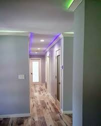 Indirect led ceiling lighting works perfectly. Top 40 Best Crown Molding Lighting Ideas Modern Interior Designs