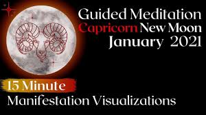 The name of a current phase, an approximate percent of an illuminated surface of the moon visible from the earth, and moon's age. Guided Meditation New Moon January 2021 Youtube