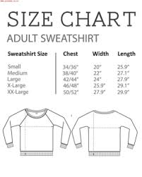 Wwwjojocmsconz Size Chart Adult Sweatshirt Sweatshirt Size