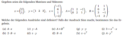 Über den rang dieser matrix lässt sich nur die aussage treffen, dass er kleiner als $3$ ist. Matrizenrechnung Regeln An Beispiel Mathelounge