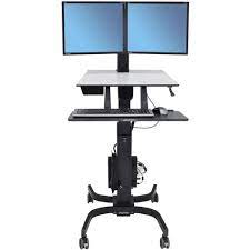 Buy the selected items together. Ergotron Workfit C Dual Sit Stand Workstation Black 24 214 085