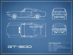 Shelby Mustang Gt Blueprint By Mark Rogan Mustang Shelby Shelby Mustang Gt500 Mustang Gt500