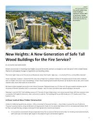Use your most intriguing frame at the start, then pick. Pdf New Heights A New Generation Of Safe Tall Wood Buildings For The Fire Service A Closer Look At Mass Timber Construction