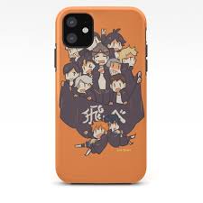Haikyuu Karasuno Team Iphone Case By Kim Quim Iphone 11 Tough Case In 2020 Kawaii Phone Case Cute Phone Cases Iphone Hard Case