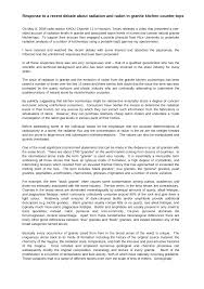 Maybe you would like to learn more about one of these? Pdf Response To Radiation And Radon Debate In Natural Stone