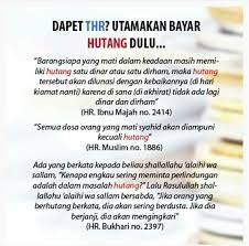 Janganlupa Yang Punya Hutang Segera Dibayarbiar Hati Tenang Motivasi Orang