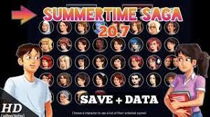 To open the console in game press: Summertime Saga 20 7 Save File Tamat Summertime Saga V 0 20 7 Save Files Save Data Unlock Everything