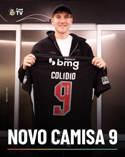 FACUNDO COLIDIO &Eacute; O NOVO REFOR&Ccedil;O DO VASCO DA GAMA! 💢🚨 O novo camisa 9 do Gigante j&aacute; est&aacute; no Rio de Janeiro para a realiza&ccedil;&atilde;o dos exames m&eacute;dicos e, em seguida,