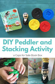 But we did complete it (and the books afterwards), and we're wrapping up owl moon for. Diy Caps For Sale Wooden Peddler Activity The Mama Workshop