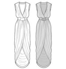 See prom dress sketch stock video clips. Fashion Flat Technical Drawing Template Dress Vector Images Over 3 100