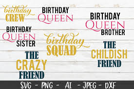 In order to use vector. Provide 6 Svg Png Dxf And Eps Cutting Files For Birthday By Babapersa