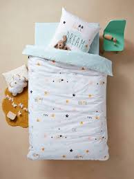 Achetez votre housse de couette au meilleur prix sur auchan.fr ! Parure Housse De Couette Taie D Oreiller Enfant Happy Love Blanc Linge De Lit Deco